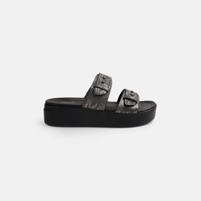 Mochi Women Grey Casual Slip Ons (SKU: 34-159-14-36)