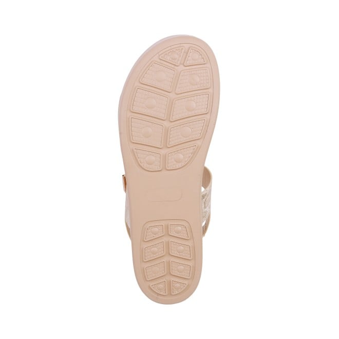 Mochi Women Beige Casual Sandals (SKU: 34-160-20-36)