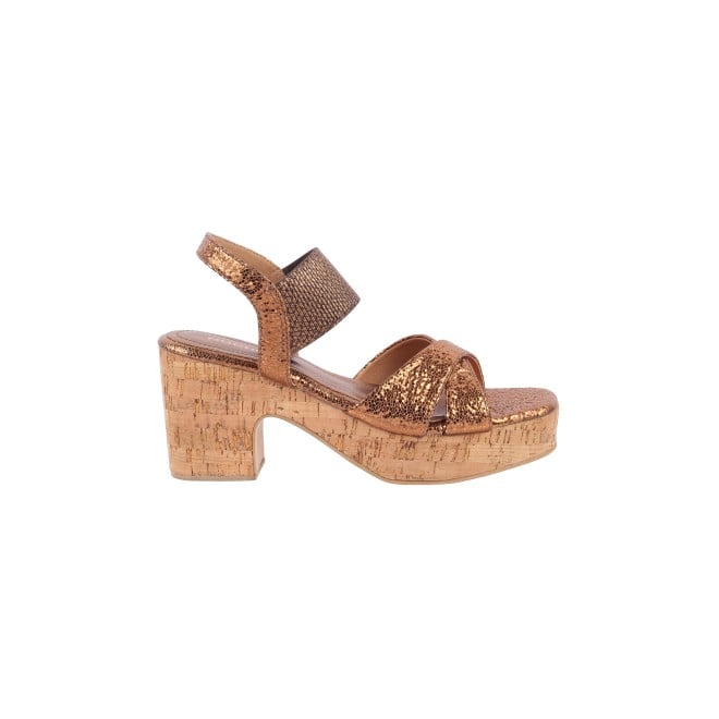 Mochi Women Antic-gold Casual Sandals (SKU: 34-163-28-36)