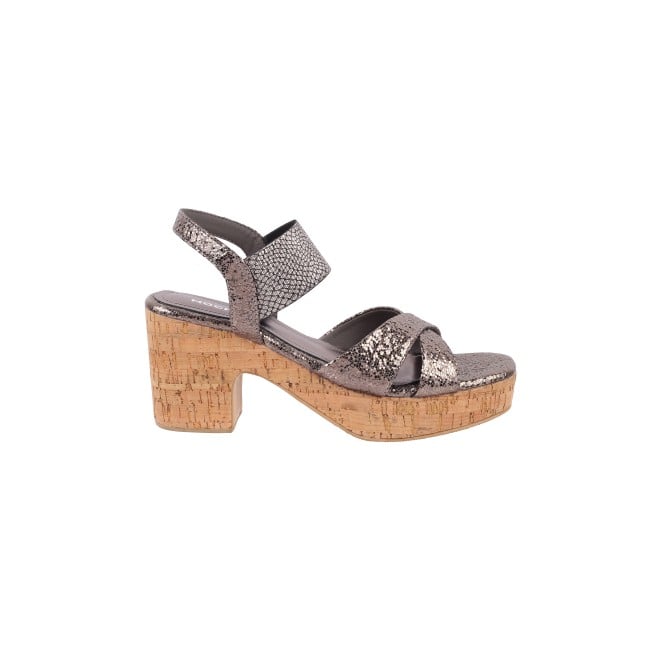 Mochi Women Gun-metal Casual Sandals (SKU: 34-163-29-36)