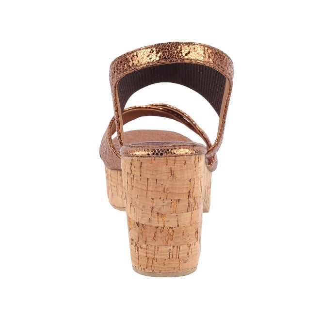 Mochi Women Antic-gold Casual Sandals (SKU: 34-163-28-36)