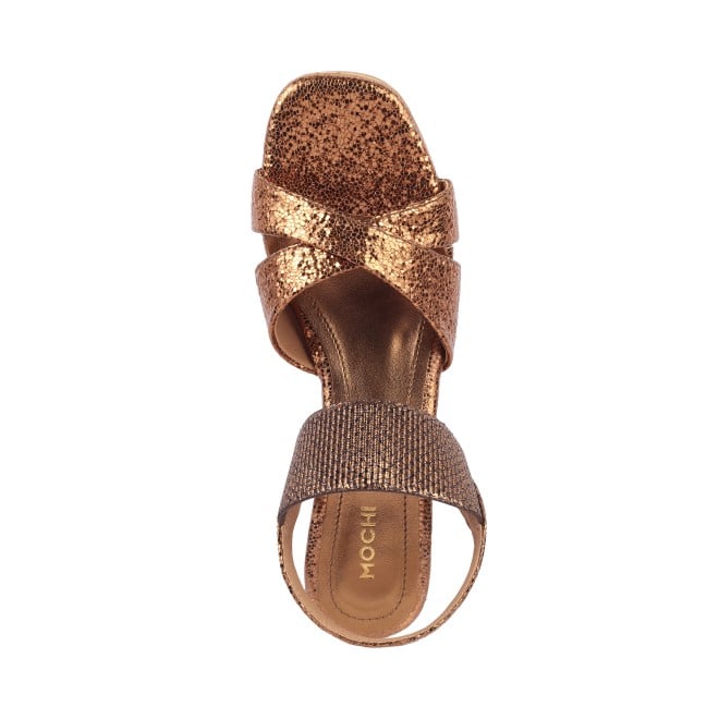 Mochi Women Antic-gold Casual Sandals (SKU: 34-163-28-36)