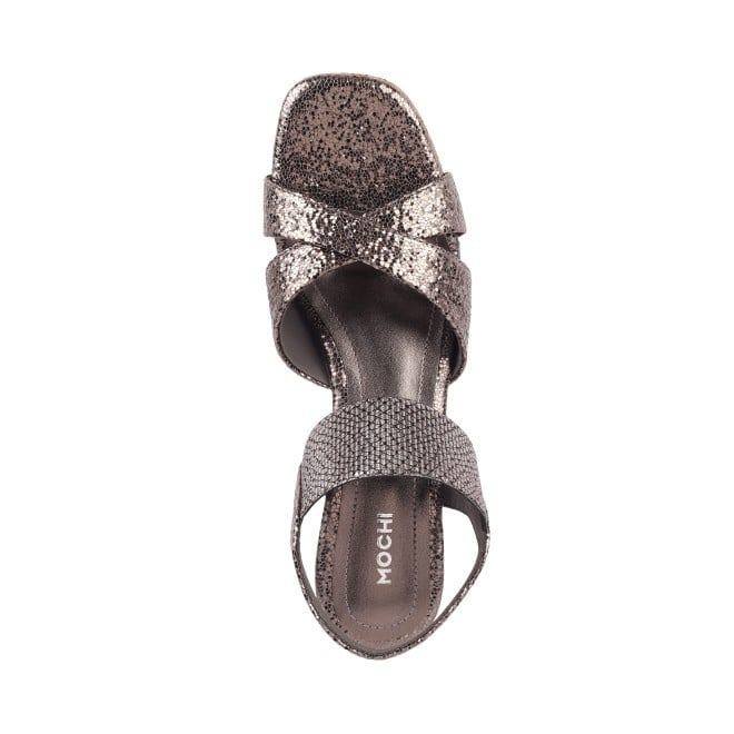 Mochi Women Gun-metal Casual Sandals (SKU: 34-163-29-36)