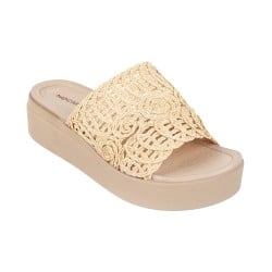 Women Beige Casual Slip Ons