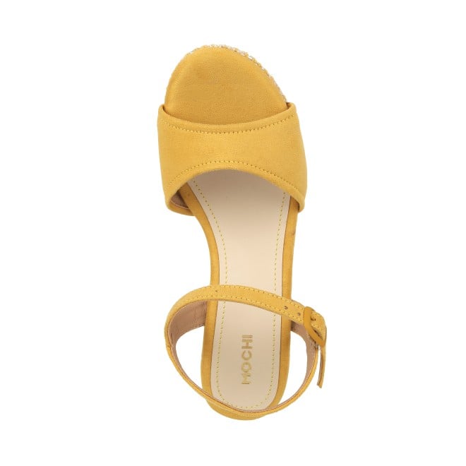 Mochi Women Yellow Casual Sandals (SKU: 34-180-33-36)