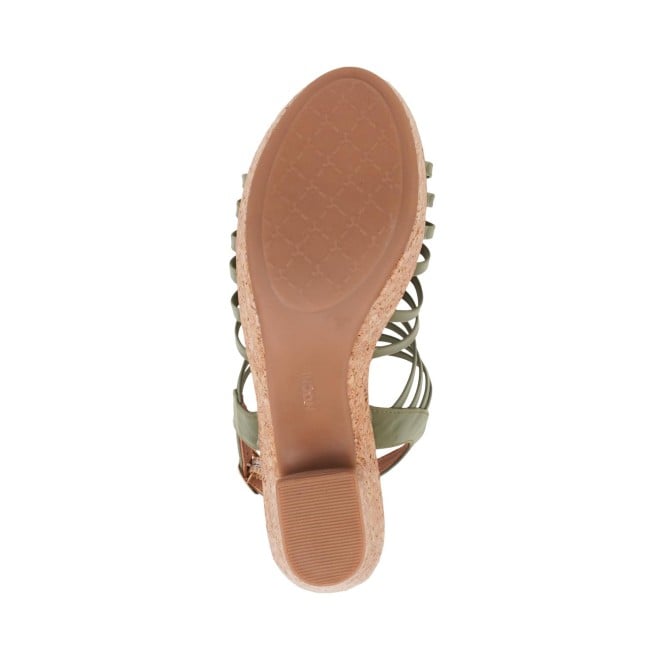 Mochi Women Green Casual Sandals (SKU: 34-181-21-36)