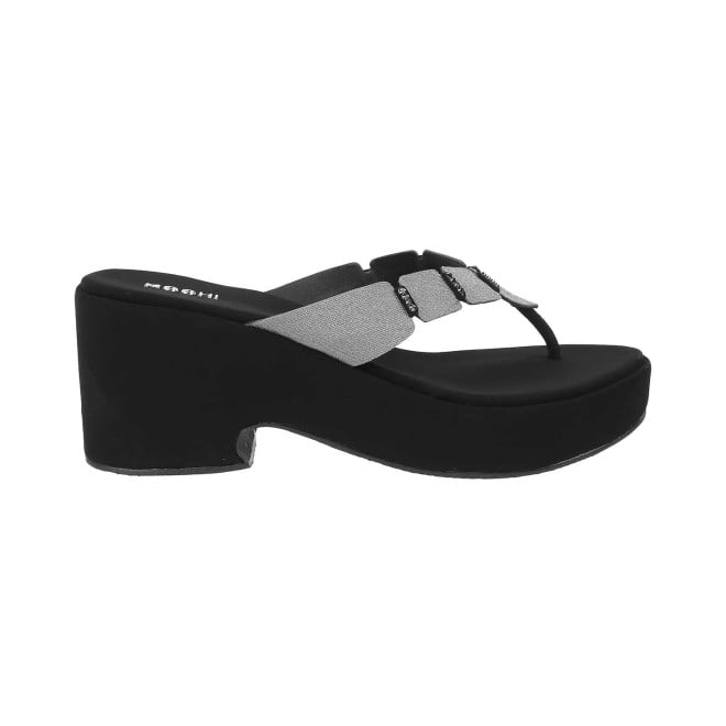 Mochi Women Black Casual Slip Ons (SKU: 34-218-11-36)