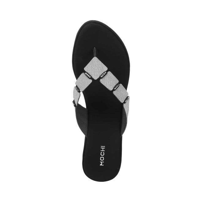 Mochi Women Black Casual Slip Ons (SKU: 34-218-11-36)