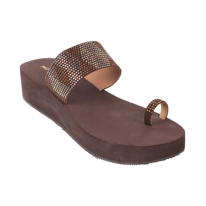 Mochi Women Antique-Gold Casual Slip Ons (SKU: 34-225-28-41)