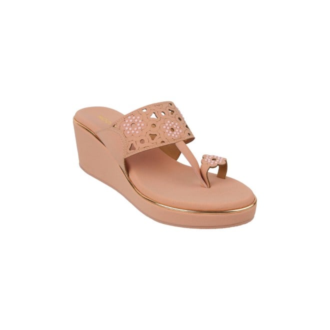 Mochi Women Peach Casual Slippers (SKU: 34-238-80-36)