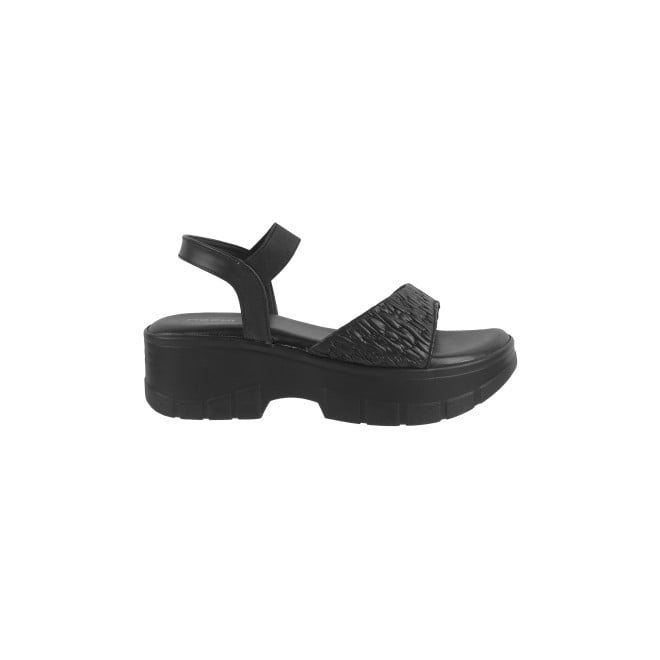 Mochi Women Black Casual Sandals (SKU: 34-241-11-36)