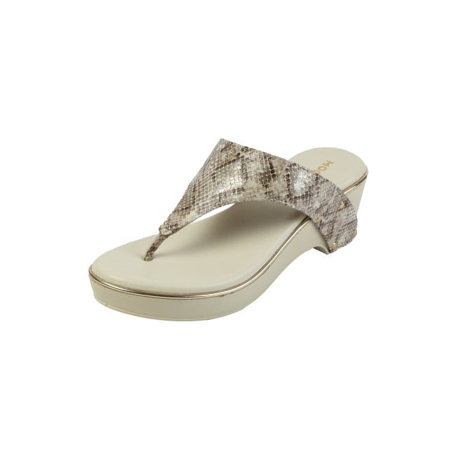 Mochi Women Beige Casual Slip Ons (SKU: 34-244-20-36)