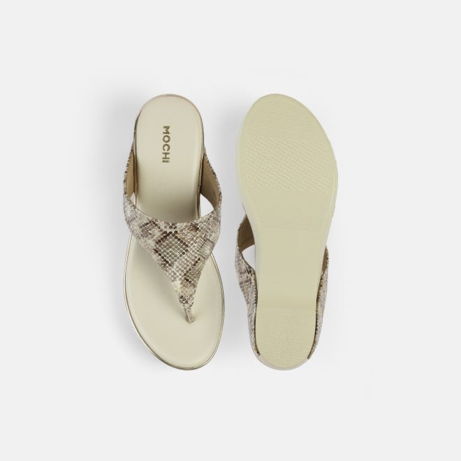 Mochi Women Beige Casual Slip Ons (SKU: 34-244-20-36)