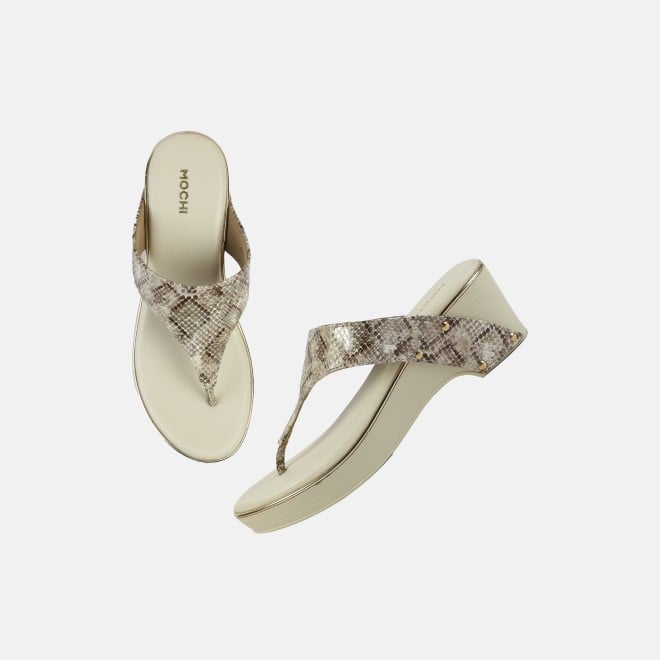 Mochi Women Beige Casual Slip Ons (SKU: 34-244-20-36)