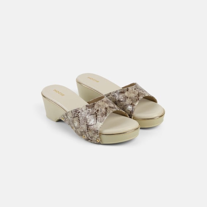 Mochi Women Beige Casual Slip Ons (SKU: 34-245-20-36)