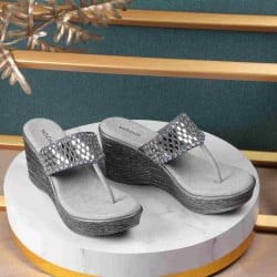 Women Grey Casual Slippers