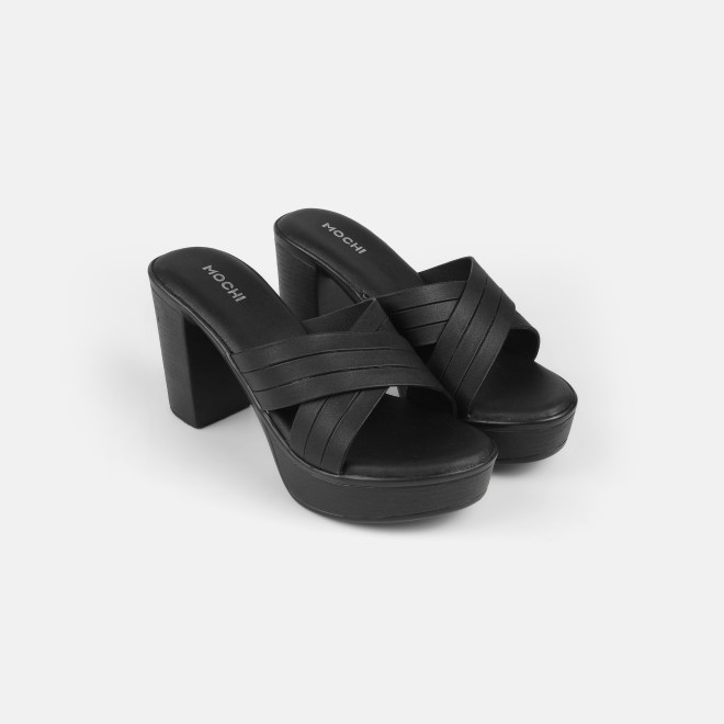 Mochi Women Black Casual Slip Ons (SKU: 34-250-11-37)