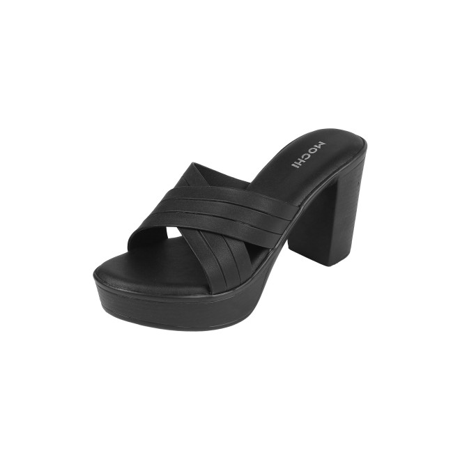 Mochi Women Black Casual Slip Ons (SKU: 34-250-11-37)