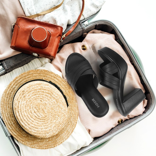 Mochi Women Black Casual Slip Ons