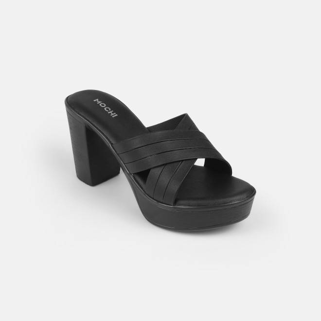 Mochi Women Black Casual Slip Ons (SKU: 34-250-11-37)