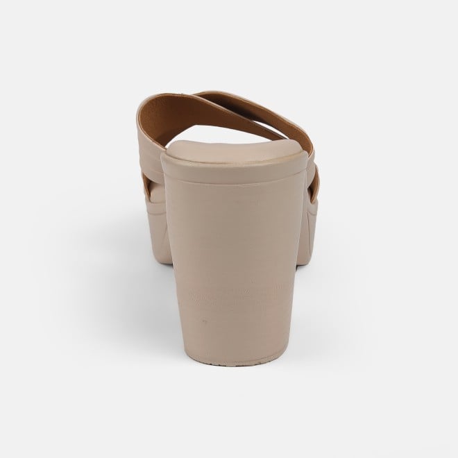 Mochi Women Beige Casual Slip Ons (SKU: 34-250-20-36)