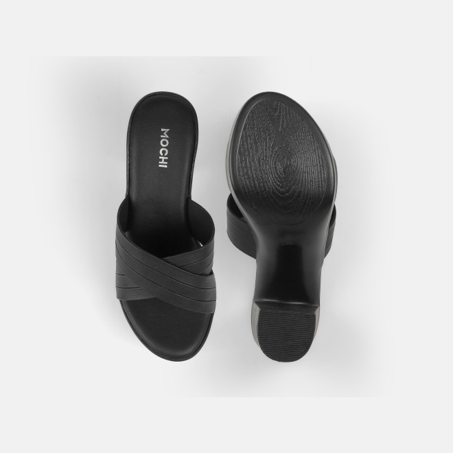 Mochi Women Black Casual Slip Ons (SKU: 34-250-11-37)