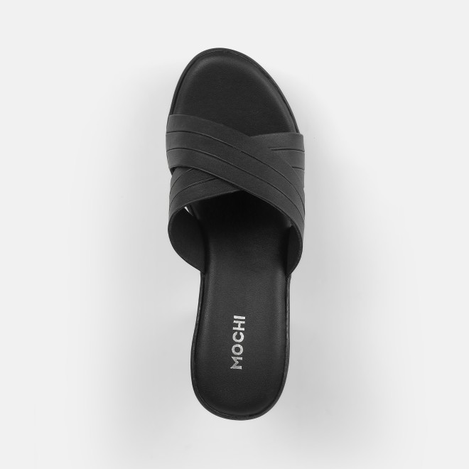 Mochi Women Black Casual Slip Ons (SKU: 34-250-11-37)