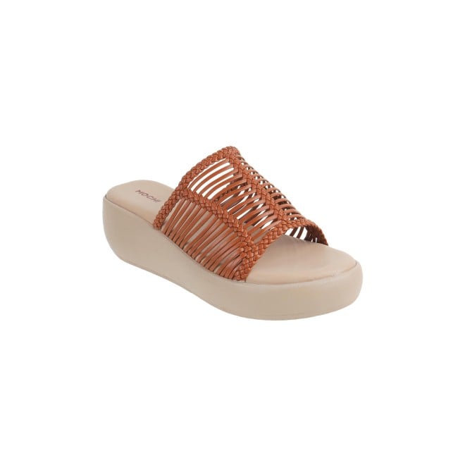 Mochi Women Tan Casual Mules (SKU: 34-251-23-36)