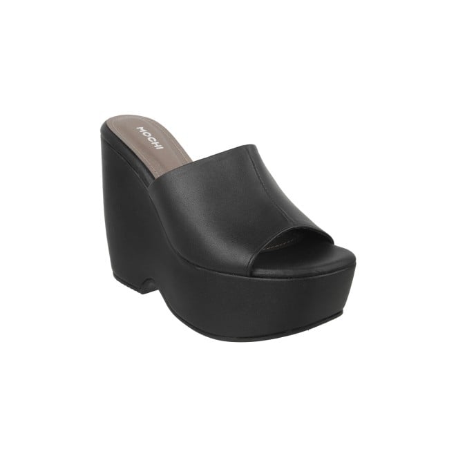 Mochi Women Black Casual Mules (SKU: 34-256-11-36)