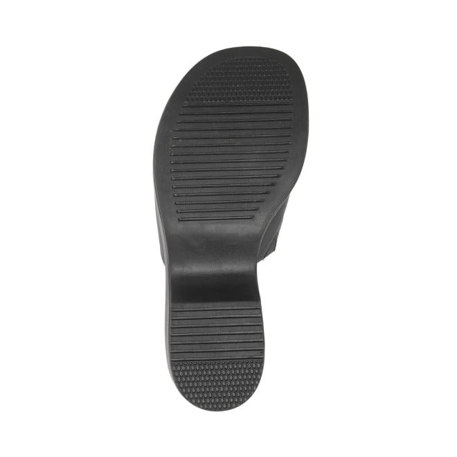 Mochi Women Black Casual Mules (SKU: 34-256-11-39)