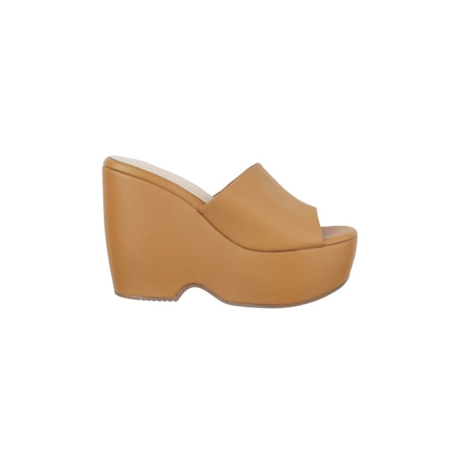 Mochi Women Tan Casual Mules (SKU: 34-256-23-40)