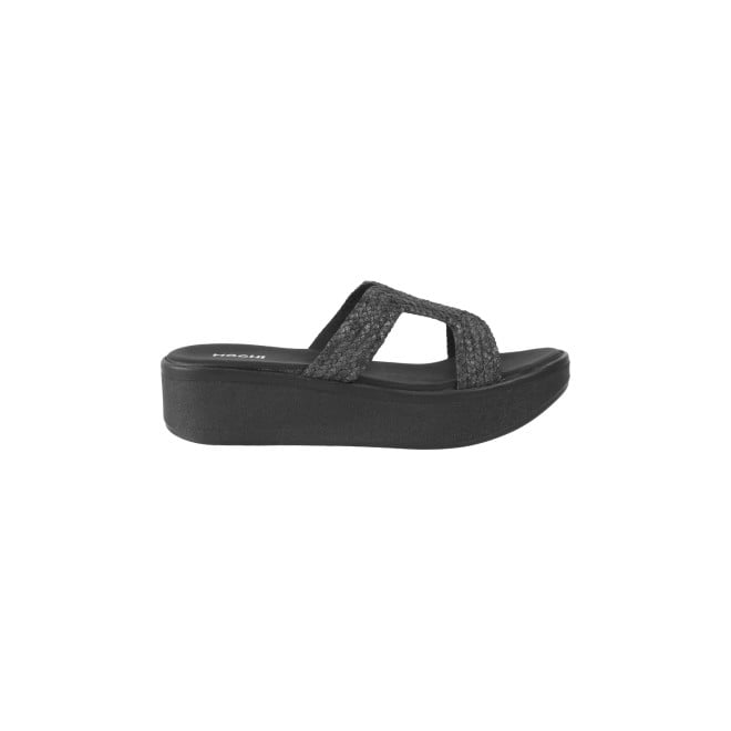 Mochi Women Black Casual Slides (SKU: 34-258-11-36)