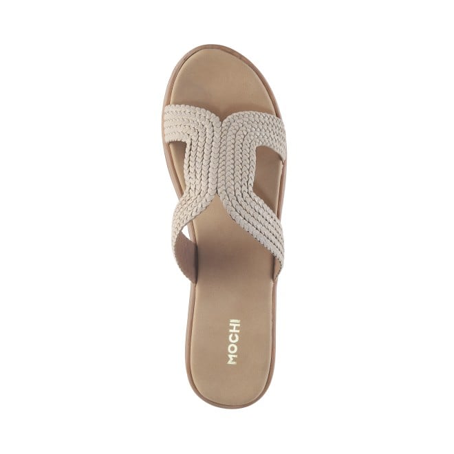 Mochi Women Beige Party Sandals (SKU: 34-258-20-36)