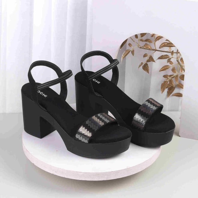 Mochi Women Black Casual Sandals (SKU: 34-272-11-37)