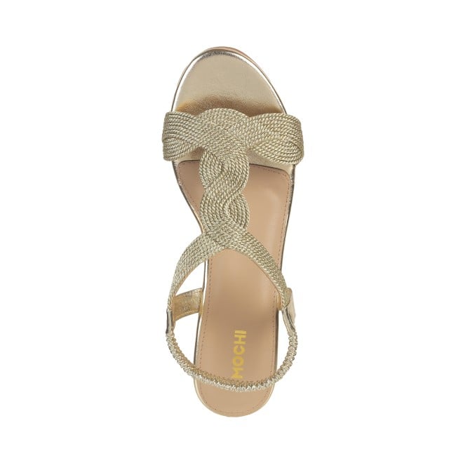 Mochi Women Gold Casual Pumps (SKU: 34-273-15-36)