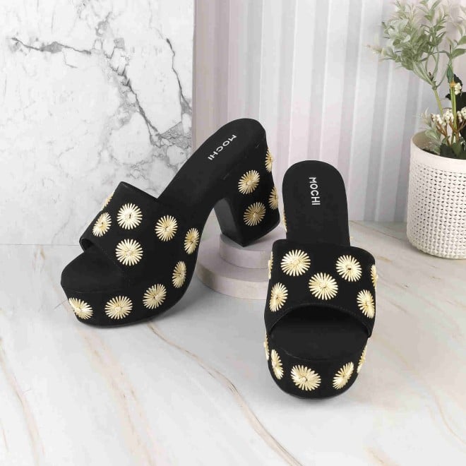 Mochi Women Black Casual Mules (SKU: 34-277-11-36)