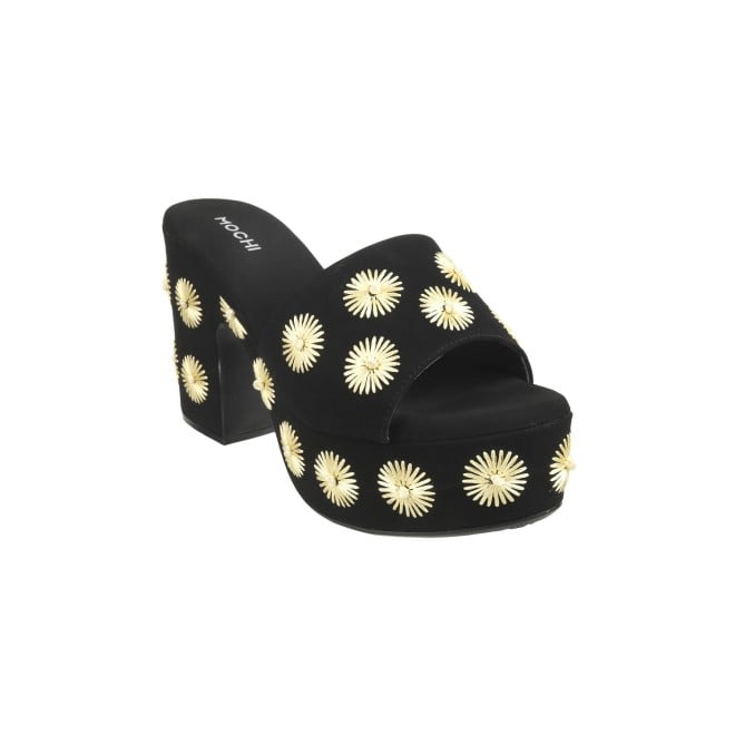 Mochi Women Black Casual Mules (SKU: 34-277-11-36)