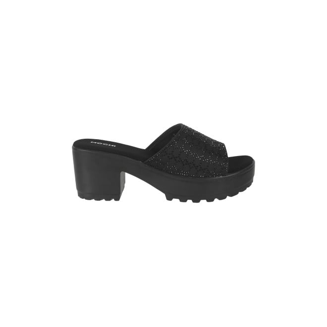 Mochi Women Black Casual Slip Ons (SKU: 34-279-11-36)