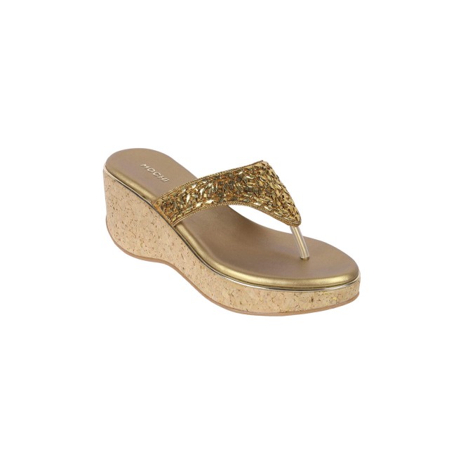 Mochi Women Antic-gold Casual Pumps (SKU: 34-280-28-36)