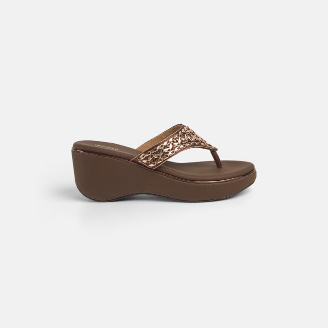 Mochi Women Brown Casual Slip Ons (SKU: 34-280-12-36)