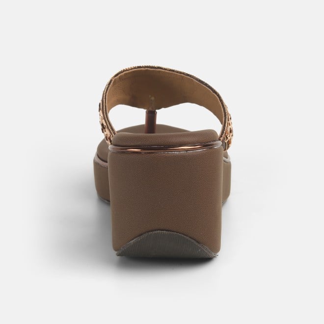 Mochi Women Brown Casual Slip Ons (SKU: 34-280L-12-42)