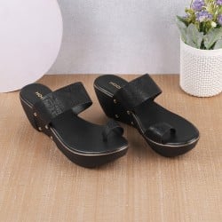 Women Black Casual Sandals