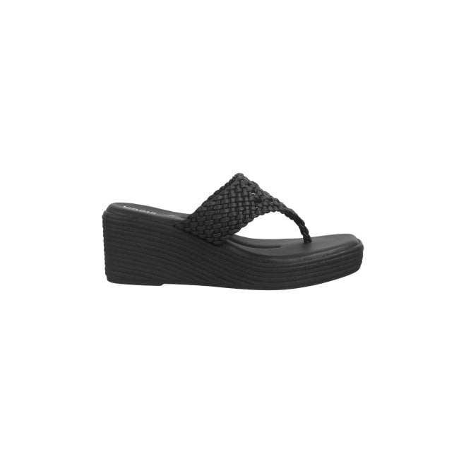 Mochi Women Black Ethnic Slip Ons (SKU: 34-296-11-36)