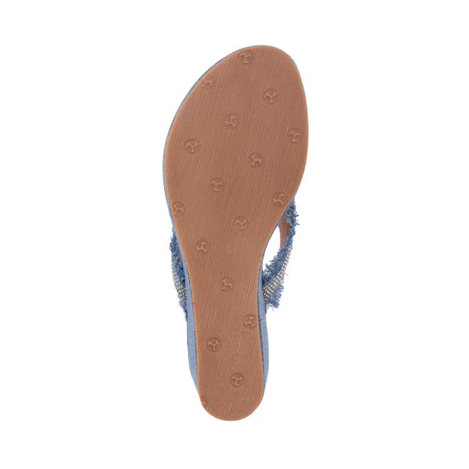 Mochi Women Blue Casual Slippers (SKU: 34-305-45-37)