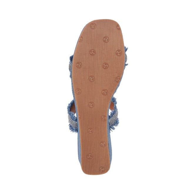 Mochi Women Blue Casual Slippers (SKU: 34-306-45-36)