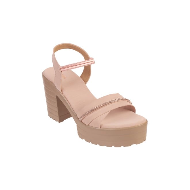 Mochi Women Peach Casual Sandals