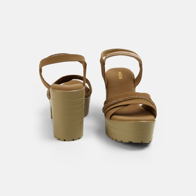 Mochi Women Beige-red Casual Sandals (SKU: 34-311-89-35)