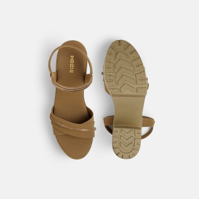 Mochi Women Beige-red Casual Sandals (SKU: 34-311-89-35)