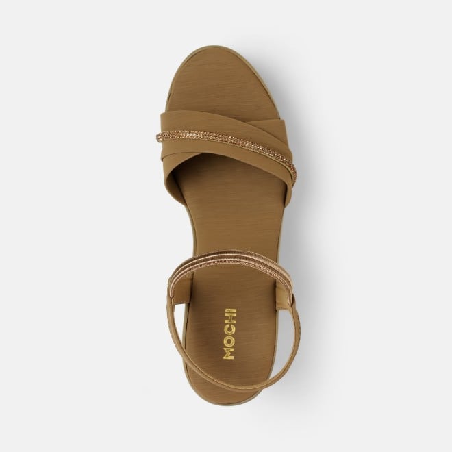 Mochi Women Beige-red Casual Sandals (SKU: 34-311-89-35)