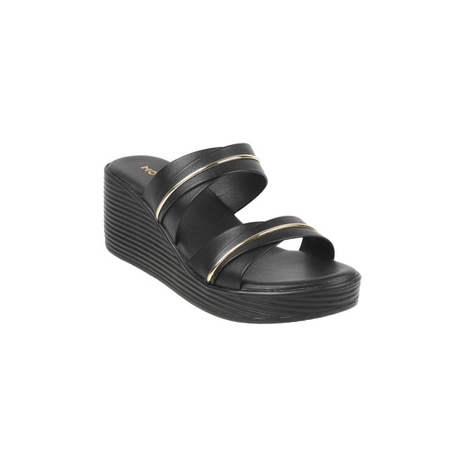 Mochi Women Black Casual Slip Ons (SKU: 34-324-11-38)